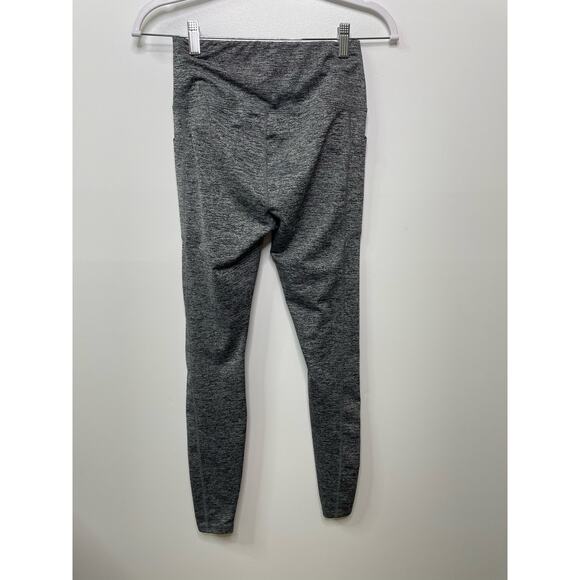 Avia High Waisted Active Yoga Leggings Pull On Stretch Heathered Gray Pocket XS - Picture 4 of 8